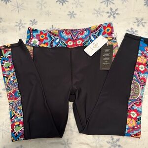 Johnny Was leggings with pockets NWT- selling the matching tank top SEPARATELY
